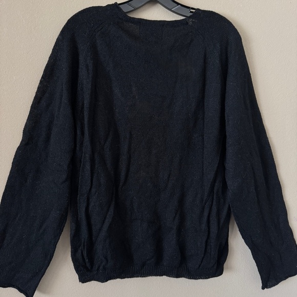 NWT Wildfox Oversized Take Me on Vacation Black Wool Blend Sweater XS - Picture 4 of 7